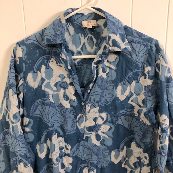 Anokhi Cover-Up Batik Print Cotton Small - Picture 2 of 7